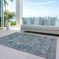 thumbnail image 6 of Addison Rugs Chantille Indoor/Outdoor Transitional Geometric, Abstract Blue Washable Rectangle Rug, 5' x 7'6", 6 of 6