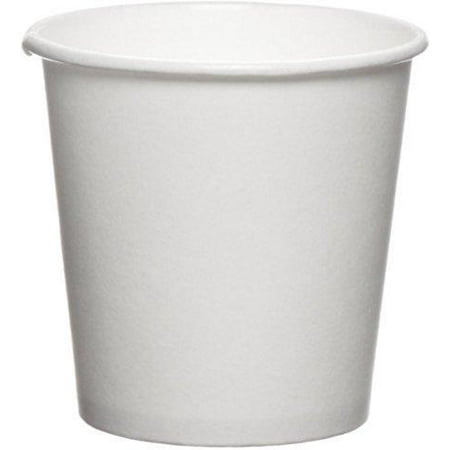 Espresso Cups No Handle 4 Oz. White Paper Hot Cups Espresso Sampling Cups -100 pack - BPA Free safe for food contact. - Plus 1 Re-usable clip on cup Handles ()