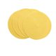 thumbnail image 2 of Juego de 4 manteles individuales redondos de algodón trenzado antideslizantes para mesa de comedor o cocina, lavables, 38 cm (15 pulgadas), color amarillo., 2 of 5