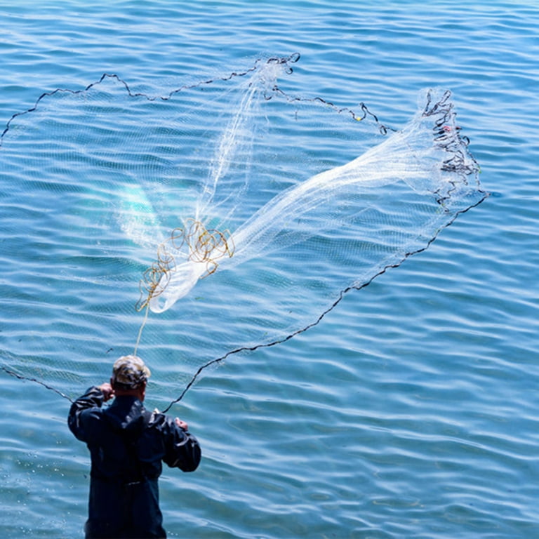 Why do fishermen prefer to use nylon monofilament fishing nets for fishing?