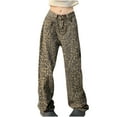 thumbnail image 2 of Aloohaidyvio Leopard Jeans Leopard Print Jeans Cheetah Print Pants Wide-Leg Streetwear Pants Baggy Jeans Straight Leg Pants Unisex, 2 of 6