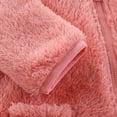 thumbnail image 6 of Jalioing Baby Snowsuit Winter Thermal Fuzzy Fleece Footed Rompers Ear Hooded Zipper Long Sleeve Jumpsuit for Infant, 6 of 9