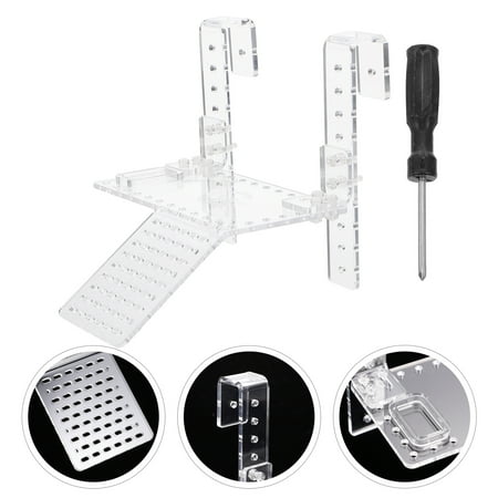 OUNONA 1Pc Durable Transparent Turtle Dock Platform for Aquarium Pet Basking and Climbing Accessory