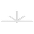 thumbnail image 4 of 96"W x 32"H x 4"D x 4"F, 8/12 Pitch, Kennewick Architectural Grade PVC Gable Bracket, 4 of 8