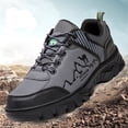 thumbnail image 4 of CIAKGIAF Shoes Men Round Toe Work Hiking Shoes,Wide Size Outdoor Casual Safety Working Footwear Shoes, 4 of 9