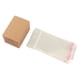 thumbnail image 4 of Tarjetas de Arete, Kraft Paper 2 Ranuras para Tarjetas 100 Juegos de Agujeros Colgantes Soporte de Tarjetas de Arete de Bolsa Transparente para Envolta de Regalo, 4 of 7