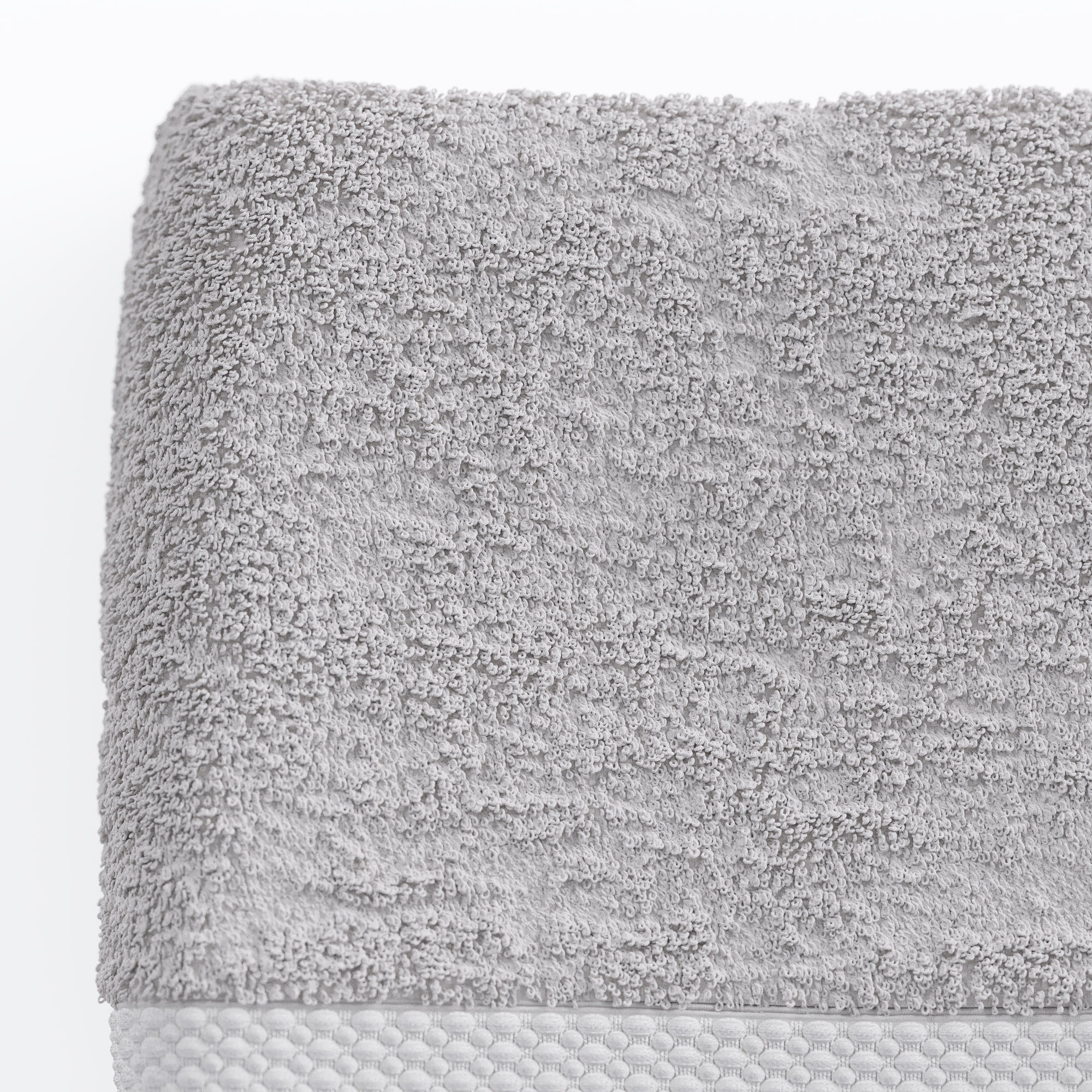 Beautiful by Drew Barrymore 6-Piece Dobby Bath Towel Set, Soft 100% Cotton, Porcini Taupe