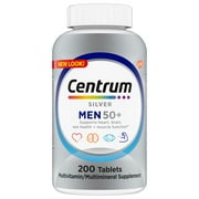 Centrum Silver Mens 50 Plus Vitamins, Multivitamin Supplement, 200 Count