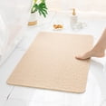 thumbnail image 3 of Bearachild Alfombra de ducha duradera y cómoda de PVC para baño relajante, drenaje excelente cómodo y suave Juegos de accesorios de baño Beige, 3 of 6