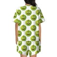 thumbnail image 3 of Bingfone Happy Fruit Print Pajamas Sets for Women Soft Short-Sleeved Pjs with Lounge Shorts Two Piece Sleepwear, 3 of 8