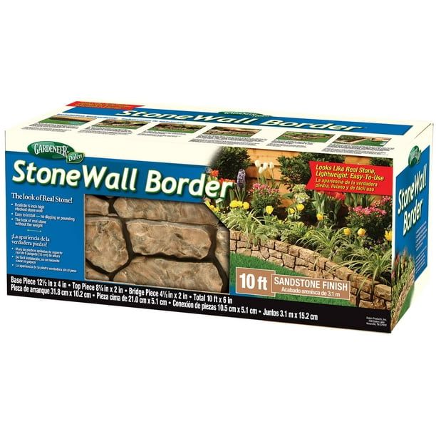 Gardeneer By Dalen Stonewall Border, Cost To Install Stone Landscape Edging