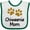 White and Green, variant on Inktastic Chiweenie Mom Paw Print Girls Baby Bib