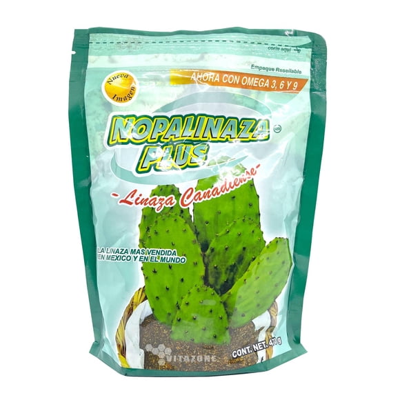 Fibra Nopalinaza Plus (Linaza Canadiense) Con Omega 3,6 Y 9. EL EDÉN EDENNOPALINAZA