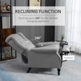 thumbnail image 4 of HOMCOM Manual Reclining Sofa with Wingback Design Armrests for Living Room, 4 of 10