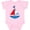 AD-Pink, variant on Personalized Sailboat Boys or Girls Baby Bodysuit