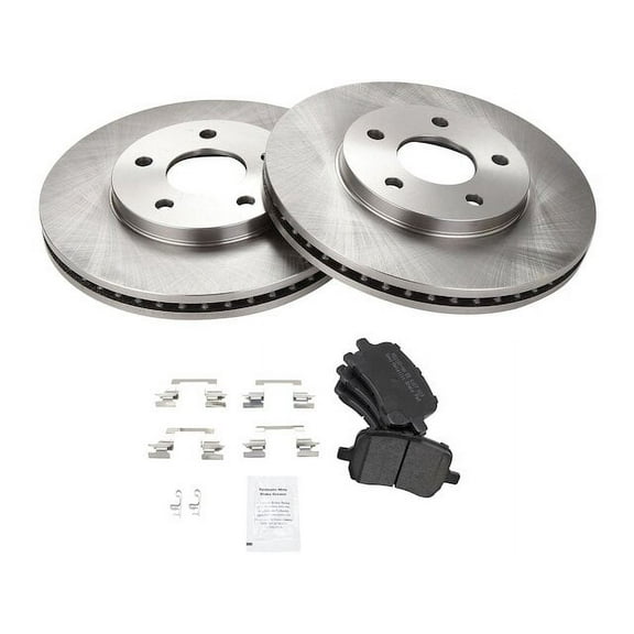 Front Brake Pad and Rotor Kit - Compatible with 2006 - 2011 Chevy HHR 2007 2008 2009 2010