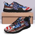 thumbnail image 4 of Bully American Flag Running Shoes Sneakers Mesh Black Size 13, 4 of 5