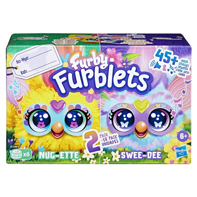 Freakiee Faces NermieeBags (コンプリート4体Set) Furby Furblets Nug-Ette & Swee-Dee Spring 2-Pack Mini Electronic