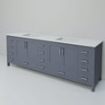 thumbnail image 5 of Jacques 84 in. W x 22 in. D Dark Grey Double Bath Vanity and White Quartz Top, 5 of 9