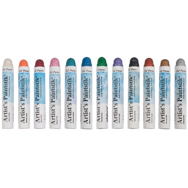 Jack Richeson Shiva Oil Paint Stick, Iridescent Colors, Set of 12