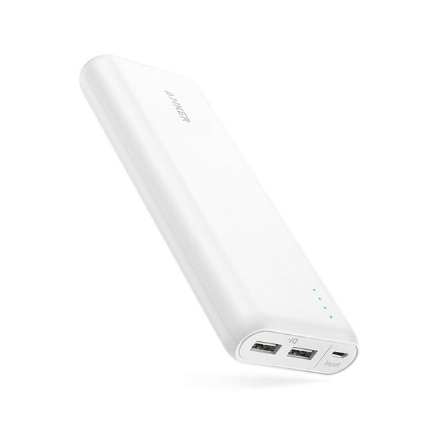 Anker PowerCore 20100mAh Portable Charger - Ultra High Capacity Power Bank with Output PowerIQ Technology, External Battery Pack for iPhone, iPad & Samsung & More (White) Walmart.com