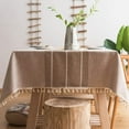 thumbnail image 1 of tablecloths Rectangular Rectangle Tablecloth Burlap Farmhouse Dining Table Cover Rustic Table Cloths Party Tablecloth Christmas Table Cloth (Rectangle/Oblong锛 x - Seats), 1 of 8