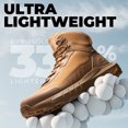 thumbnail image 3 of NORTIV 8 Men's Waterproof Work Tactical Hiking Boots Military Combat Boots with Arch Support, Lightweight Cushion Sole for Work All Day Outdoor Motorcycle, 3 of 8