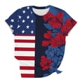thumbnail image 4 of 250th Independence Day Tops for Women 2026 American Flag Graphic Patriotic Tee Shirts 4th of July Short Sleeves Tunic, 4 of 5