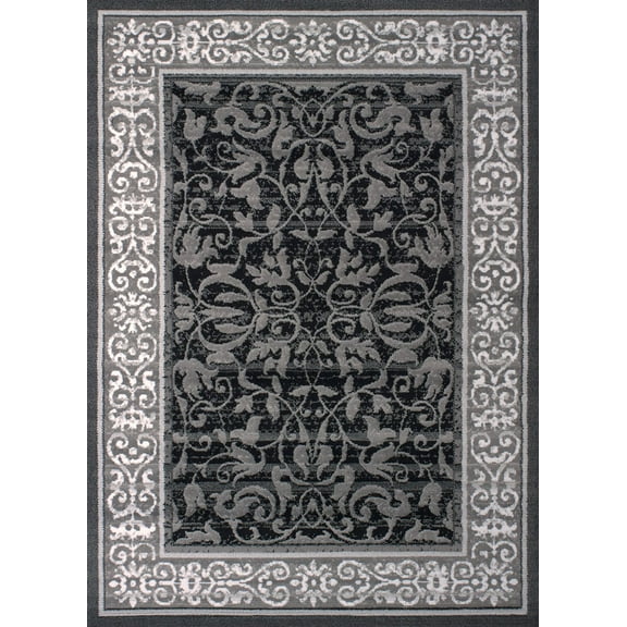 United Weavers Dallas Area Rug 851-10672 Baroness Grey Buds Vines 2' 3" x 7' 2" Rectangle