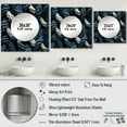 thumbnail image 4 of Designart "Nautical Rope Patterns I" Coastal Blue Large Square Mirror - Square Bedroom Mirror Printed Wall Decor - Coastal Square Printed Wall Mirror Art, 4 of 5