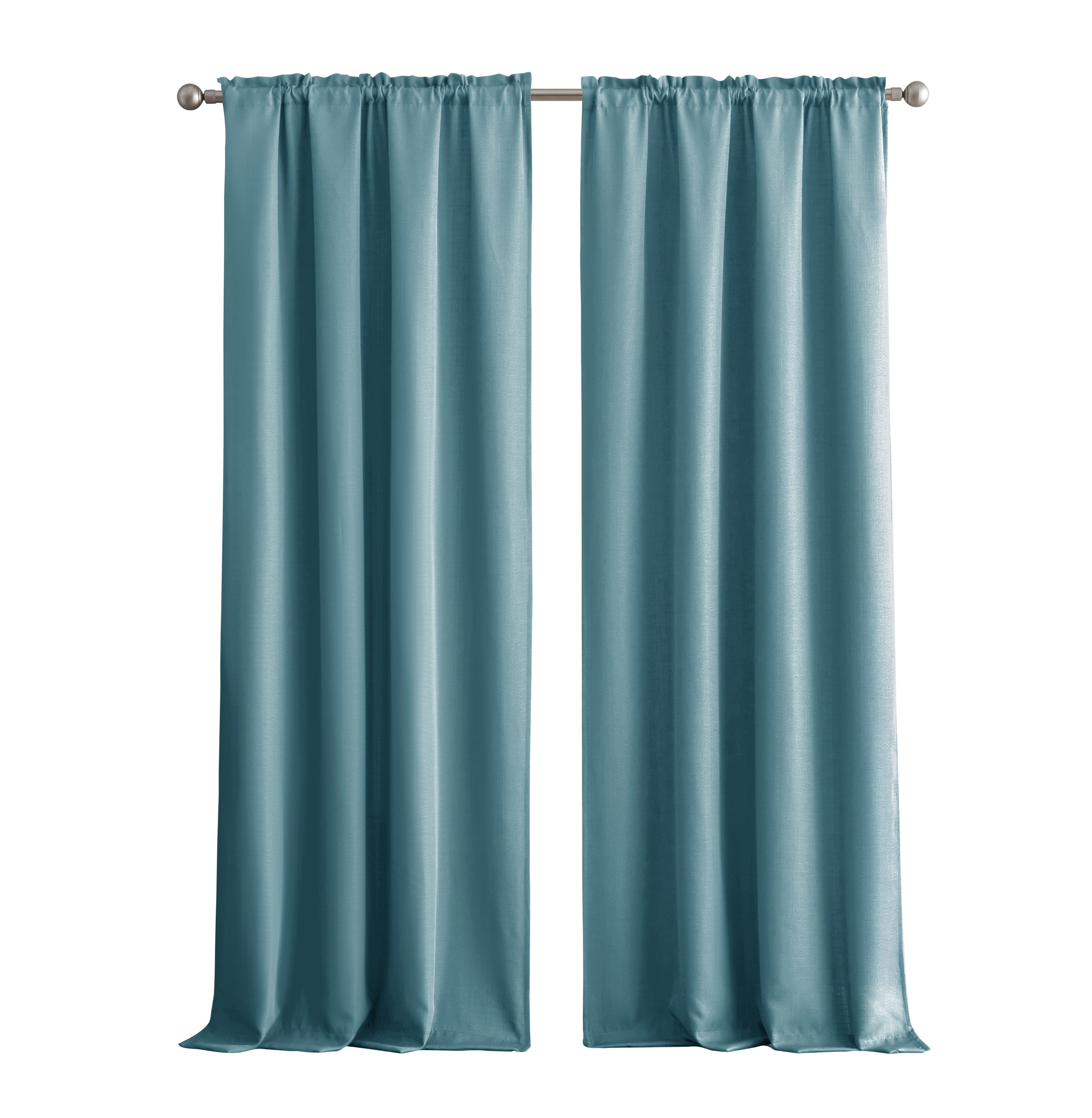 Mainstays Bennett Textured Panel Pair - Aquifer - 40" x 84" Each - Set of (2)