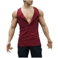 thumbnail image 3 of Mlzmgr Tank Tops for Men Slim Sleeveless Crewneck Mens Tanks Summer Trendy Workout Gym Tops Solid Color, 3 of 5