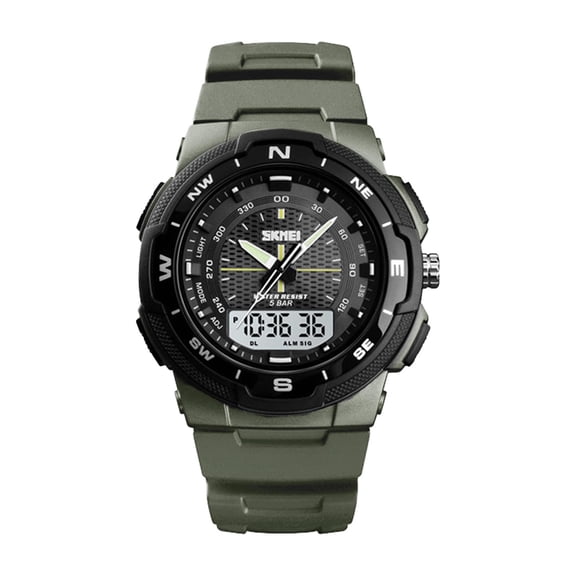 Digital Sports Watch for Men and Women - Outdoor Waterproof Wristwatch with Stopwatch, LED Backlight, Large Dial Display, Multi-Function Tactical Design for Running, Hiking, and Daily Use