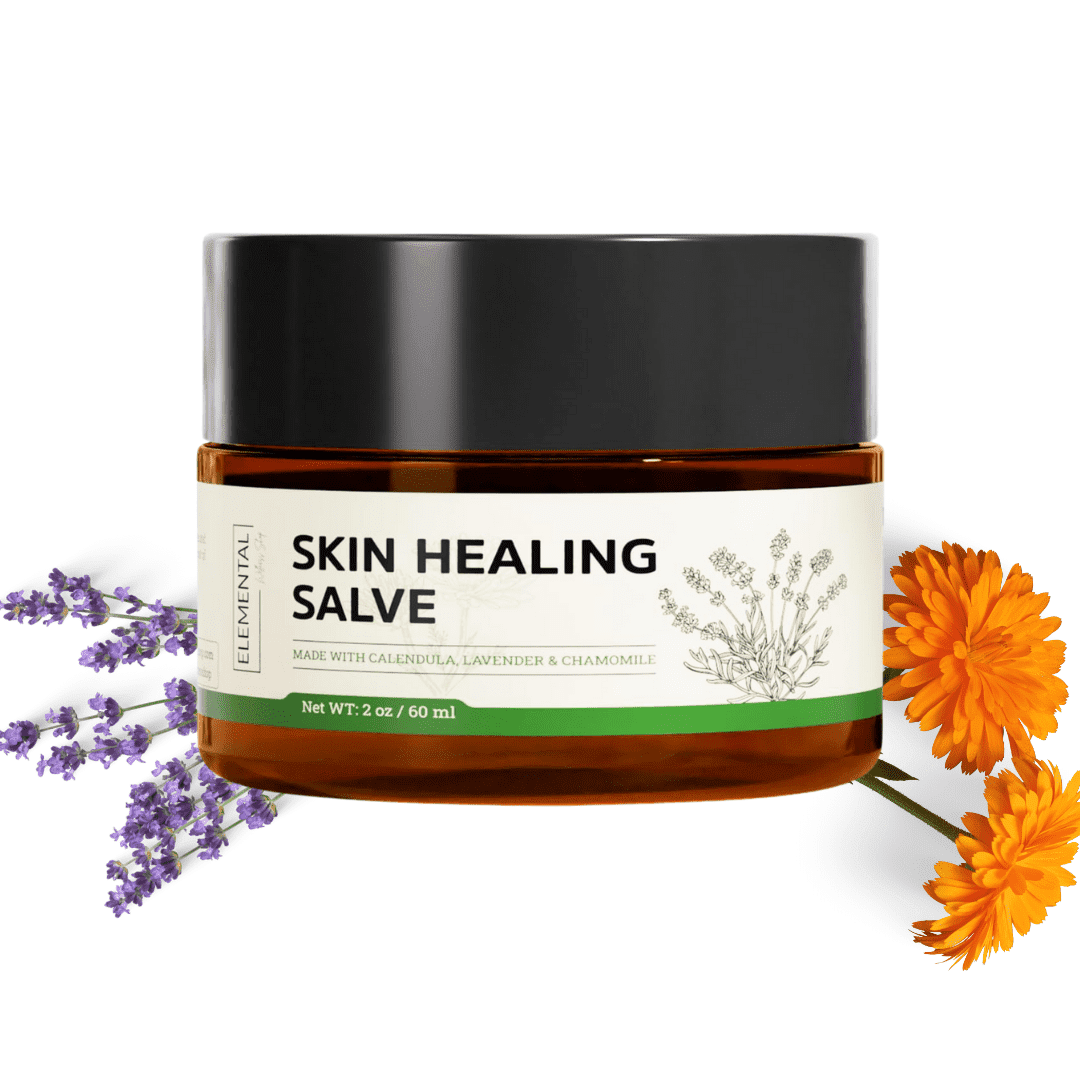 Skin Healing Salve - Repair Dry & Cracked Skin - All Natural - Ointment to Nourish & Support Healing Process (2 oz)