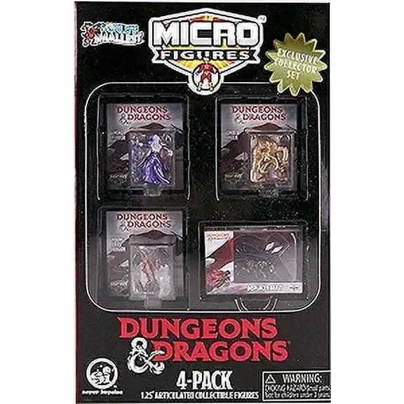 Super Impulse Worlds Smallest Dungeons and Dragons Micro Figures Collector Set Young Red Dragon 1-Count 1.25 Inch