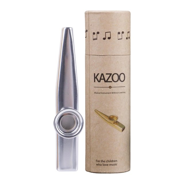 Acompañamiento de flauta Kazoo, armónica fácil de aprender para violín, teclado y adultos Plata