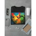 thumbnail image 3 of Image Conscious Elegant Roosters T-Shirt Mens -Porter Hastings Designs, Male 5X-Large, 3 of 4