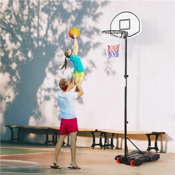 Easyfashion Youth Adjustable Basketball Hoop System Outdoor Black - 3