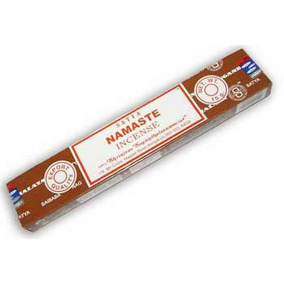 Namaste Stick Incense, 15 Gram (12 to 15 Stick) Box, Satya Nag Champa Variety, Masala Incense Imported From India