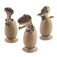 thumbnail image 1 of 3pcs Hatching Dinosaur Eggs Toy Dinosaur Model Simulation Egg with Base, 1 of 7