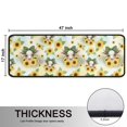 thumbnail image 5 of Cow and Sunflower Print Anti Fatigue Kitchen Rugs Set Of 2, Non Slip Washable Decorative Floor Mats for Sink Laundry and Home Use, 17"x47", 5 of 5