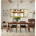 thumbnail image 4 of CHLOE Lighting INNES Mission Tiffany-Style Blackish Bronze 5 Light Large Chandelier 30" Wide, 4 of 5