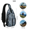 thumbnail image 5 of Exotic Papaya Pattern Sling Bag with Fun Kawaii Illustration – Lightweight Durable Polyester Crossbody Backpack Featuring Secure Zippers, Large Compartments, 5 of 5