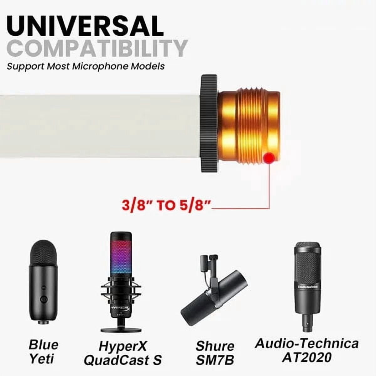 Tripod Mic Stand Floor 4Pcs Adjustable 18 to 72 Inches Sturdy Boom Arm Holder Microphone Stands Pedestal Para Microfono for Singing