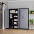thumbnail image 4 of MIIIKO Metal Storage Cabinet,72'' Employee Lockers Steel Wardrobe with Lock Door for Office,Home,Gym,Fire Department,Hotel, 4 of 7