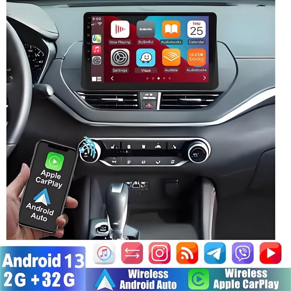 Gsuatey Car Radio for Nissan Altima VI L34 2018 2019 2020 2021 with Wireless Carplay/Android Auto, 10'' Touchscreen Car Stereo Android 13 with GPS Navigation WiFi Bluetooth FM  Backup Camera