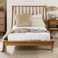 thumbnail image 3 of Walker Edison Spindle Headboard Twin Platform Bedframe, Caramel, 3 of 19