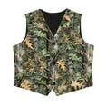 thumbnail image 4 of Garronmavis Green Camo Forest Boys Sleeveless Vests Lightweight Formal Dress Waistcoat Casual Coat Vest with Pockets Comfortable Formal Waistcoat Vests with Pockets for Boys 11-12, 4 of 7