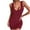 Wine, variant on IROINNID Women's Sleeveless Solid Color Sheath Dress Fashion Casual Slim Square Collar Strapless Long Dress Square Neck Short Dress