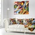 thumbnail image 3 of Designart Music beyond the Frames - Music Throw Pillow - 16x16, 3 of 5